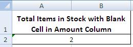 MS Excel 2003 2010 Count Blank cells