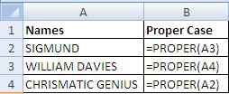 Change text to proper case MS excel-3