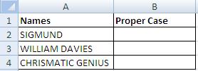 Convert text to proper case MS Excel-1