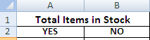 Excel Countif function