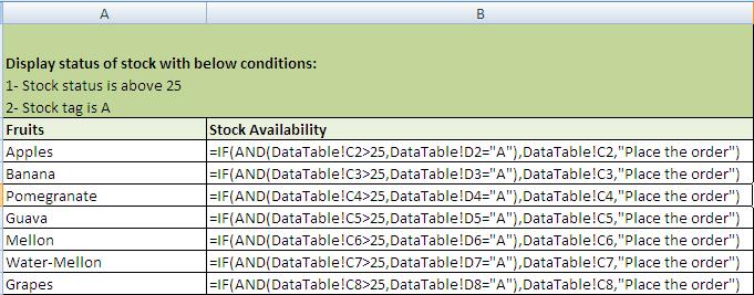 IF and MS Excel Formula 4