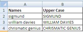 MS Excel Change text case to upper-3