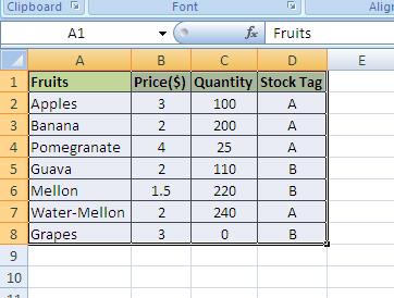 convert a row to a column in excel