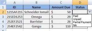 MS Excel Data Validation function-2