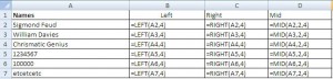MS Excel left right mid function to extract text-3