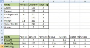 MS Excel transpose columns to rows-7