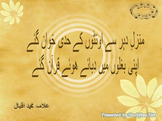 Shikwa by Allama Iqbal - Page 5 of 10 - Studybee.Net