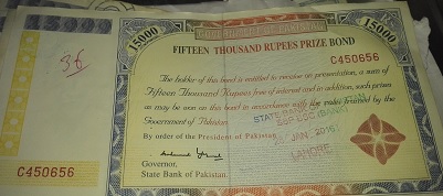 Prize Bond Draw Rupees 15000